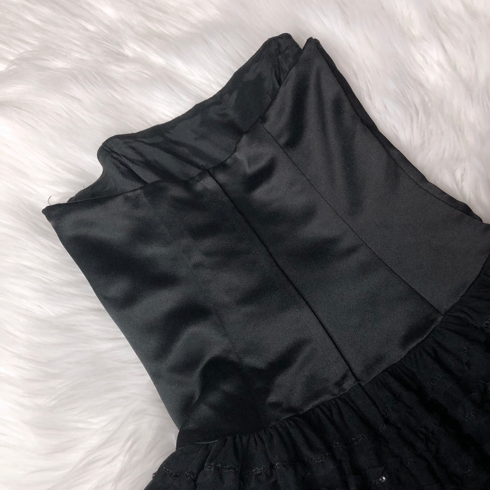 80s Strapless Corset Style Gown - Picture 6 of 7